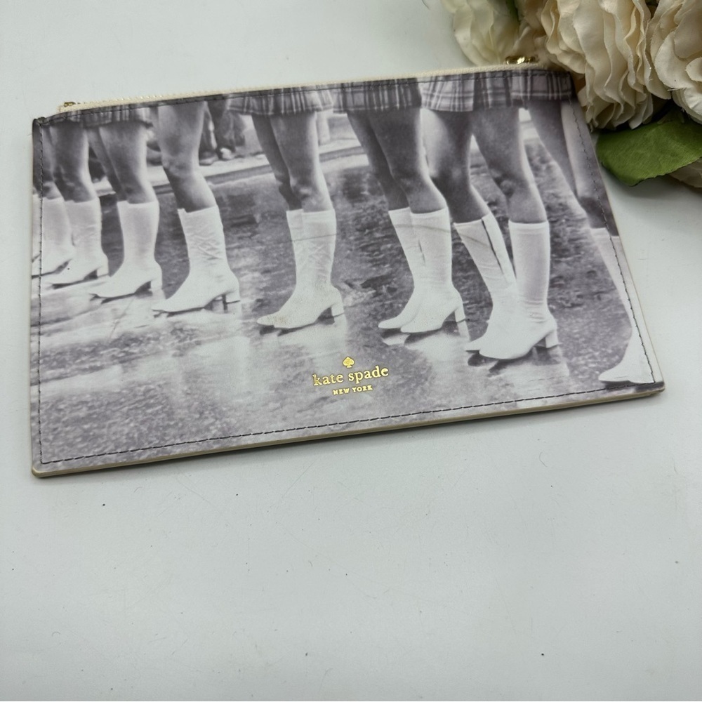 Kate Spade Office Kick up Your Heels Pencil Case Cosmetic Bag - Picture 2 of 7